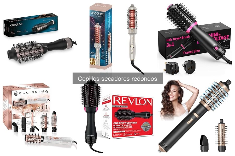 Mejores cepillos secadores redondos para pelo rizado
