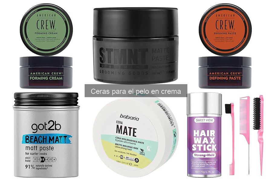 Mejores ceras para el pelo en crema según tipo de cabello