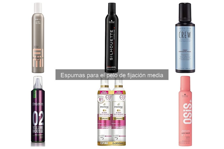 Mejores espumas para cabello rizado de fijación media