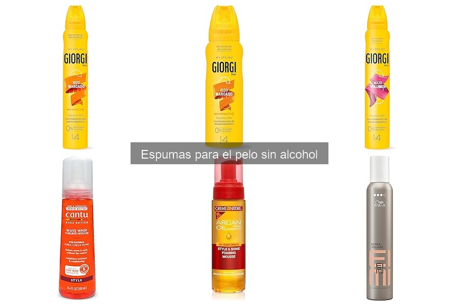 Mejores espumas para el cabello sin alcohol en 2023