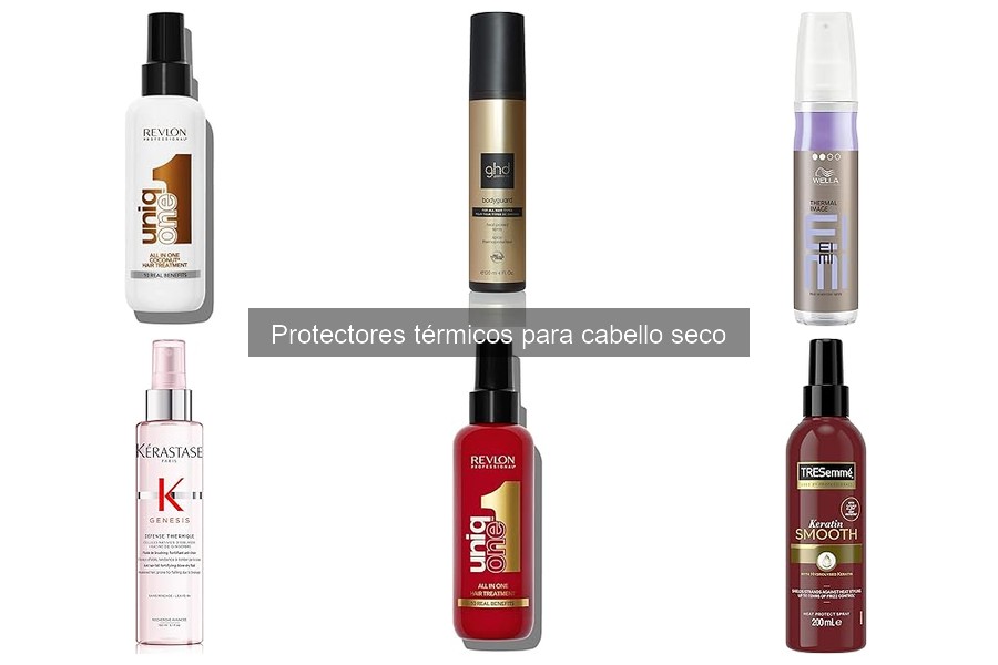 Mejores ingredientes en protectores térmicos para cabello seco