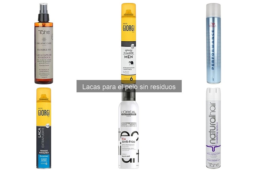 Mejores lacas para el pelo sin residuos: comparativa 2023