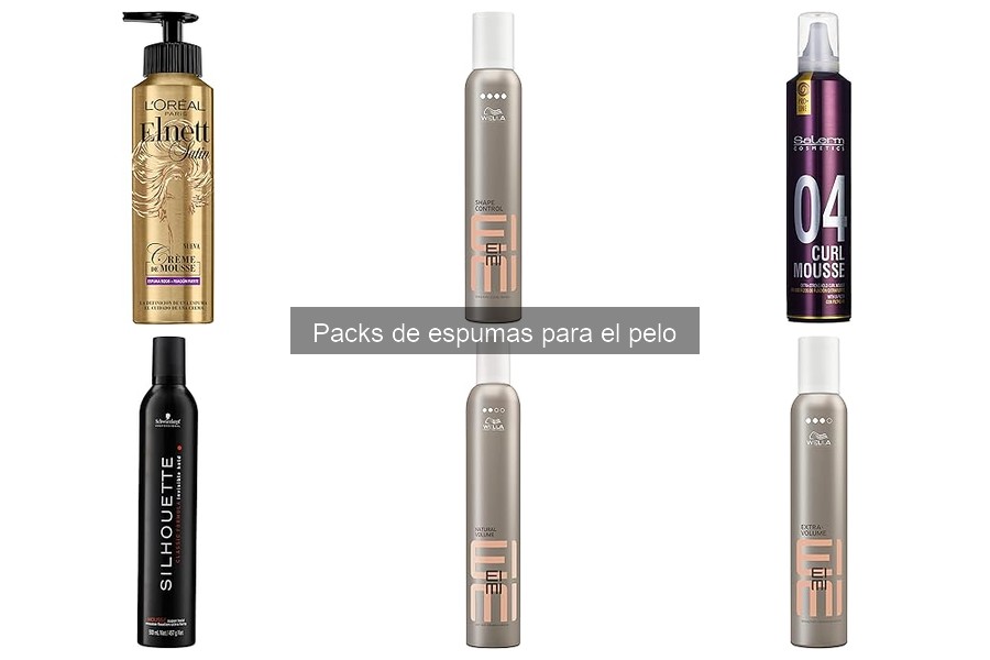 Mejores packs de espumas para el pelo: opiniones y reseñas