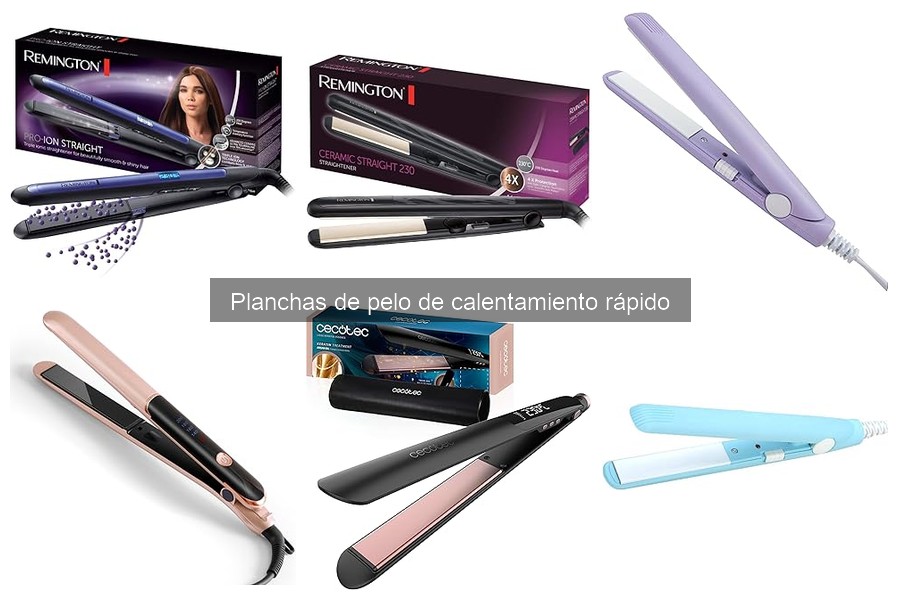 Mejores planchas de pelo de calentamiento rápido para rizos