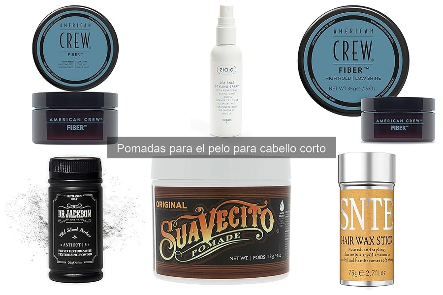 Mejores pomadas para cabello corto en 2023: comparativa
