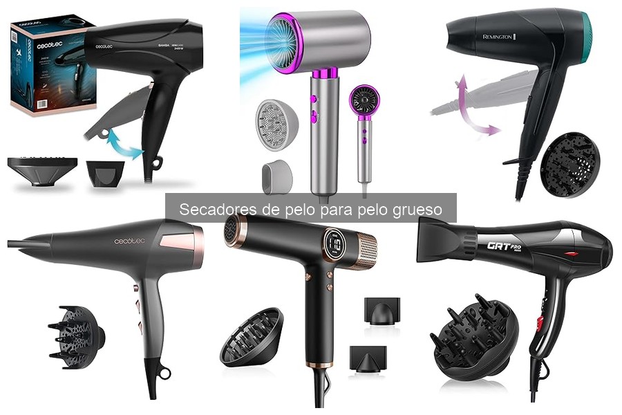 Mejores secadores de pelo para cabello grueso en 2023