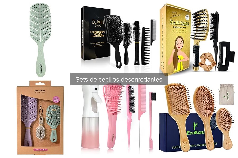 Mejores sets de cepillos desenredantes para cabello rizado