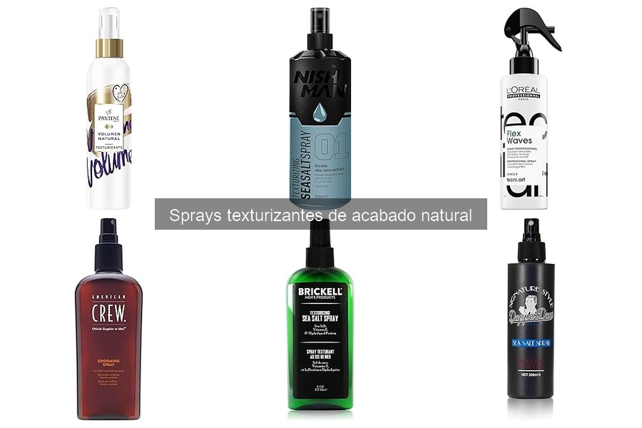 Mejores sprays texturizantes de acabado natural comparativa