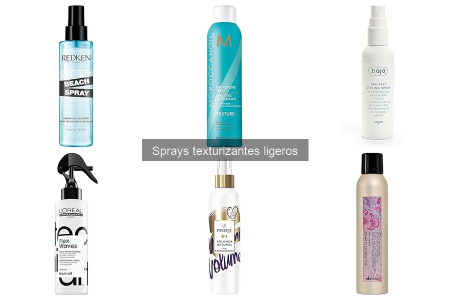 Mejores sprays texturizantes ligeros para ondas naturales