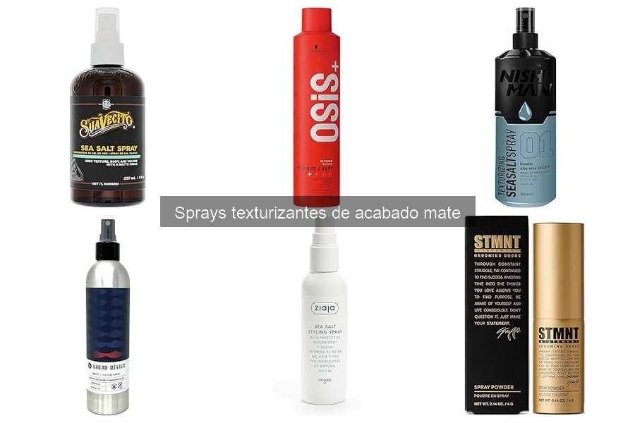 Mejores sprays texturizantes mate para cabello grasoso