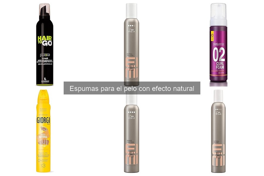 Opiniones sobre espumas para el cabello con efecto natural