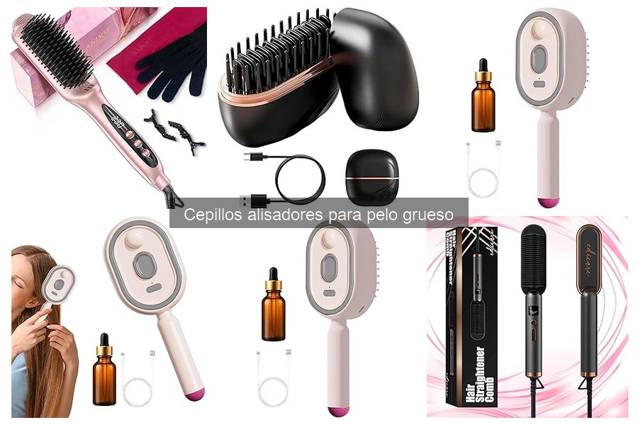 ¿Por qué mi cepillo alisador no funciona en cabello grueso?