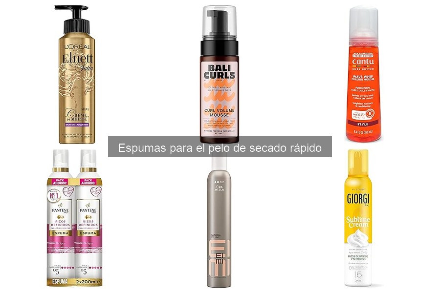 Precio promedio de espumas para el pelo de secado rápido