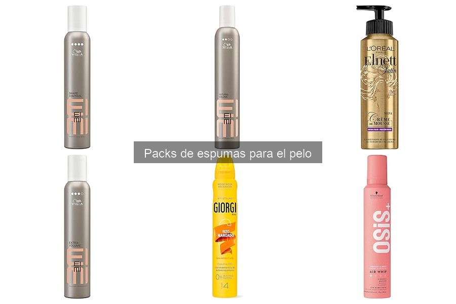 Precios de packs de espumas para el cabello y dónde comprarlos