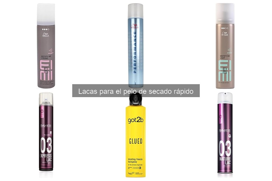 Precios y dónde comprar lacas de pelo de secado rápido