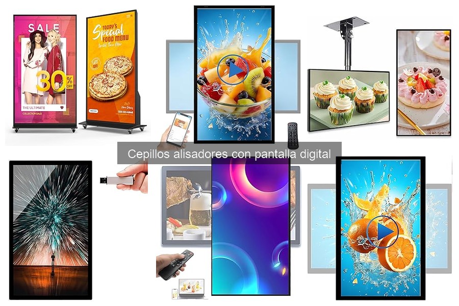 ¿Qué es un cepillo alisador con pantalla digital?