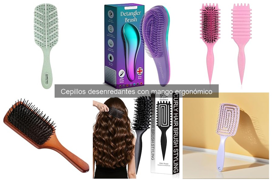 ¿Qué es un cepillo desenredante con mango ergonómico?