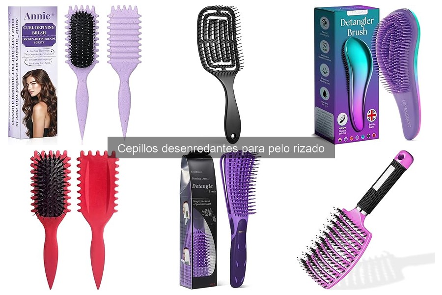 ¿Qué es un cepillo desenredante para pelo rizado?