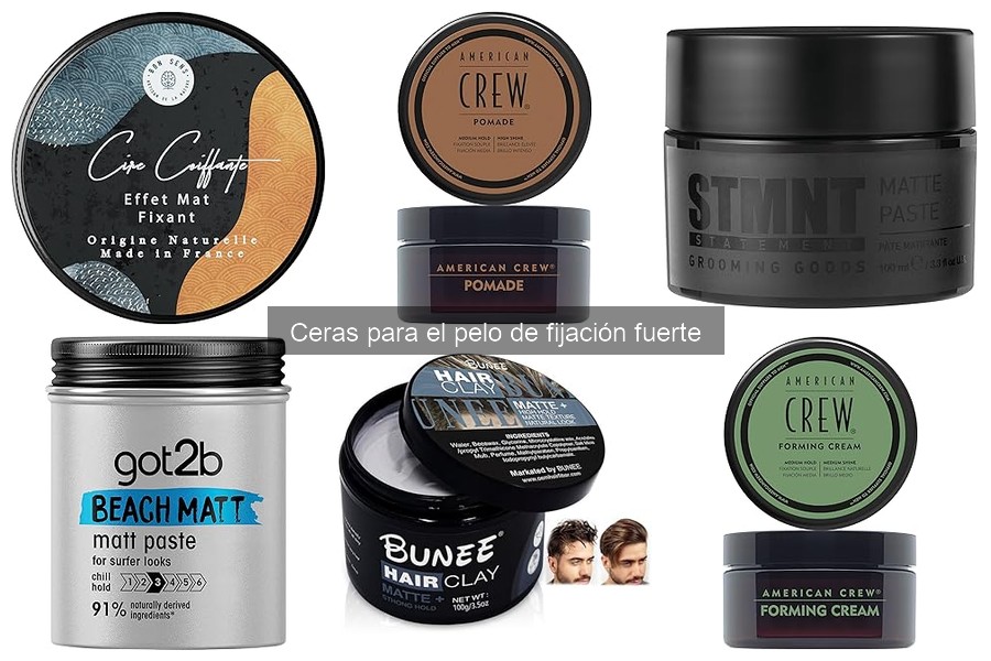 ¿Qué es una cera para el pelo de fijación fuerte?