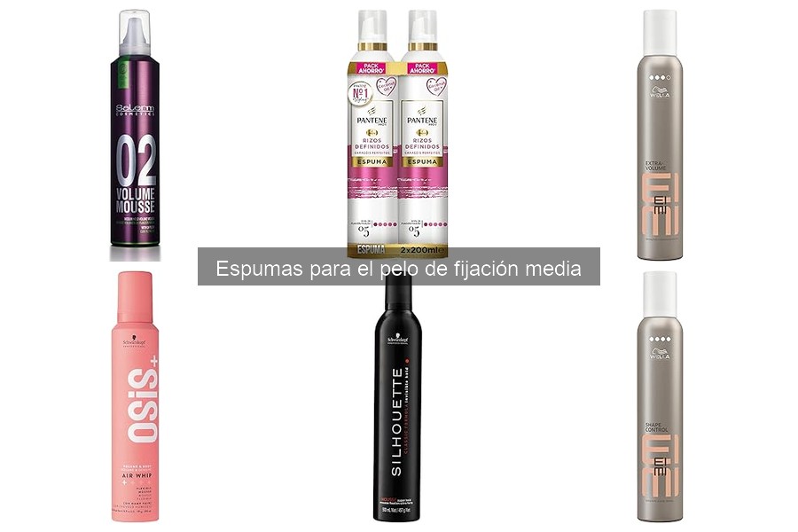 ¿Qué es una espuma para el cabello de fijación media?