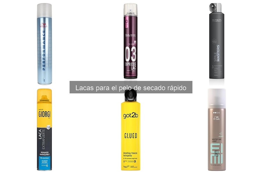 ¿Qué es una laca para el pelo de secado rápido?