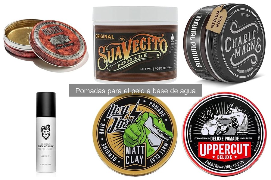 ¿Qué es una pomada para el pelo a base de agua?