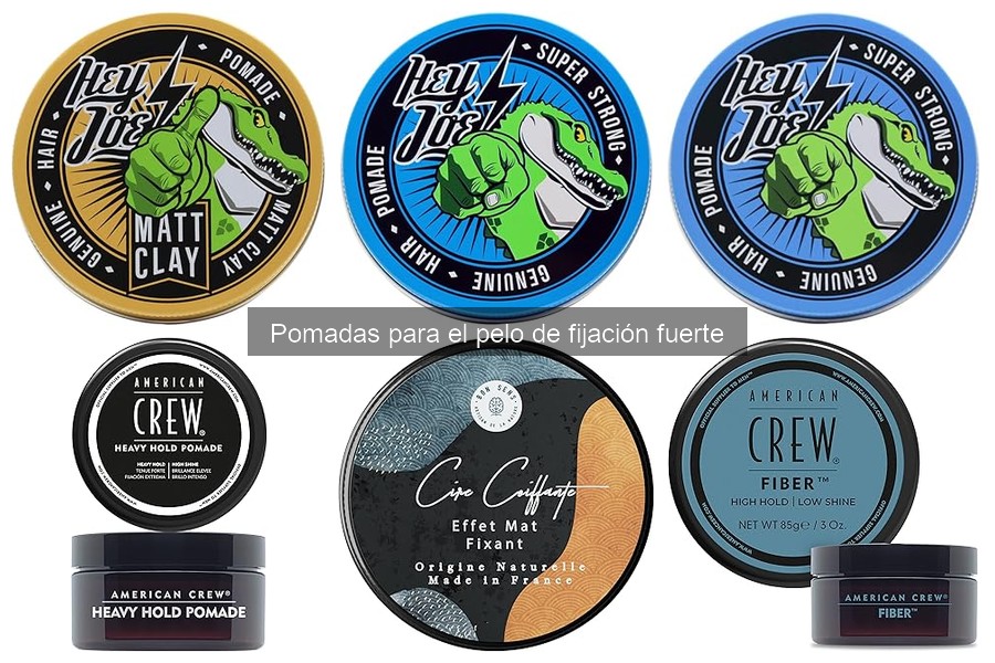 ¿Qué es una pomada para el pelo de fijación fuerte?