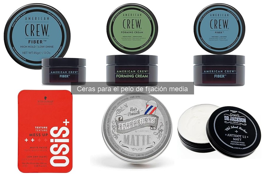 ¿Qué son las ceras para el pelo de fijación media?