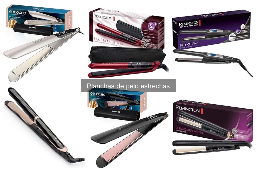 ¿Qué son las planchas de pelo estrechas? Beneficios y características