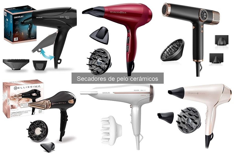 Secadores de pelo cerámicos más silenciosos y eficientes