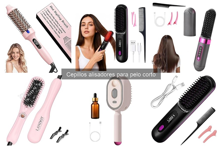 ¿Son seguros los cepillos alisadores para cabello corto?