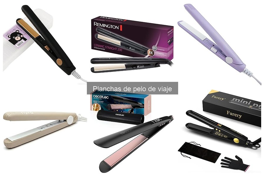 Tecnología avanzada en planchas de pelo de viaje