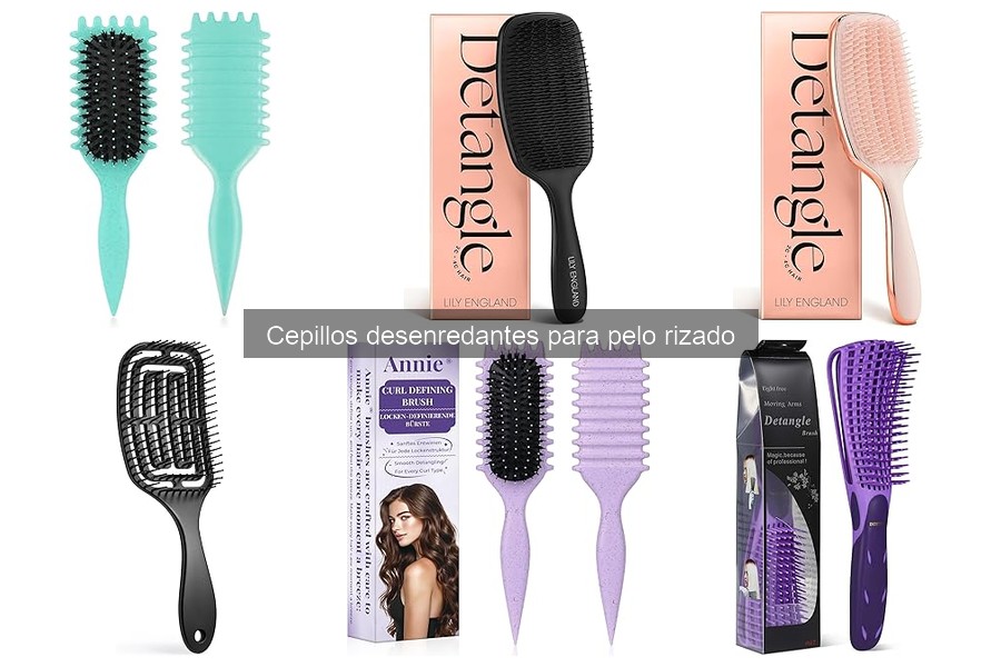 Tipos de cepillos desenredantes para pelo rizado