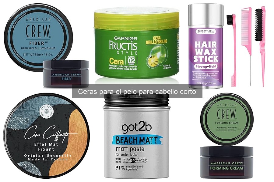 Tipos de ceras para el cabello corto: guía práctica