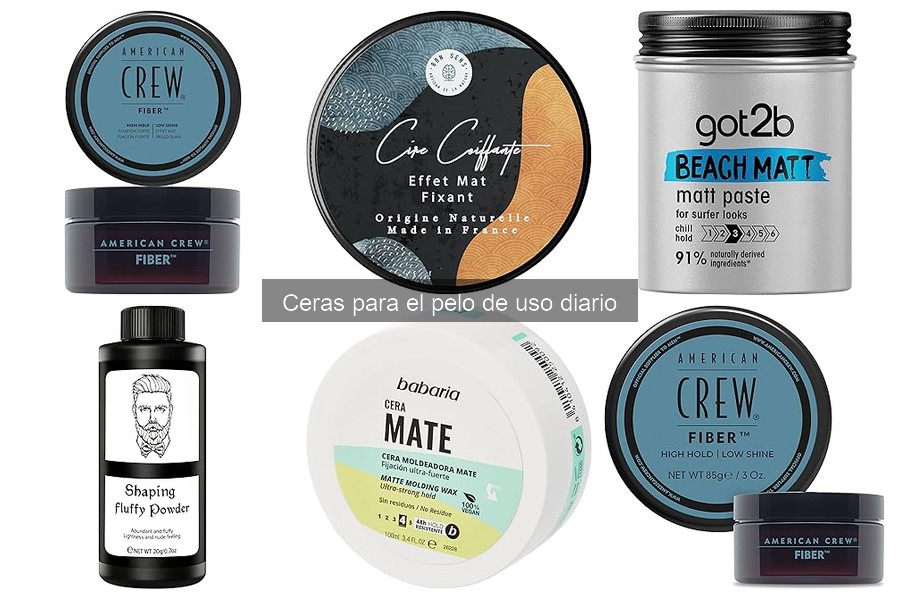 Tipos de ceras para el cabello: mate, brillante y más