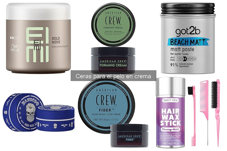 Tipos de ceras para el pelo en crema y sus usos