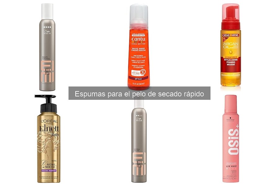 Tipos de espumas para el pelo y sus beneficios
