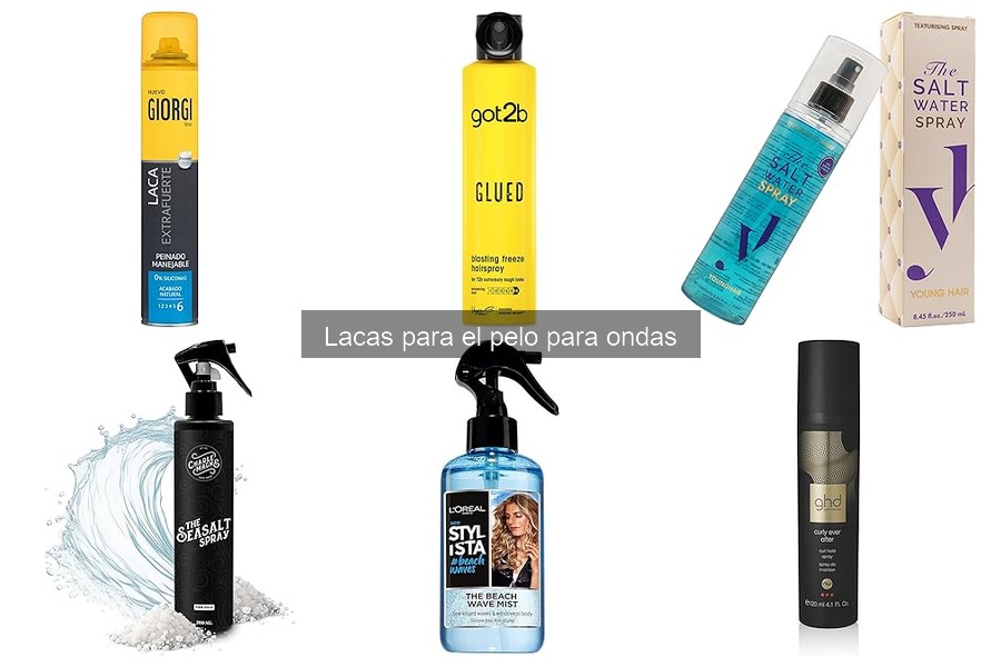 Tipos de lacas para crear ondas en el cabello