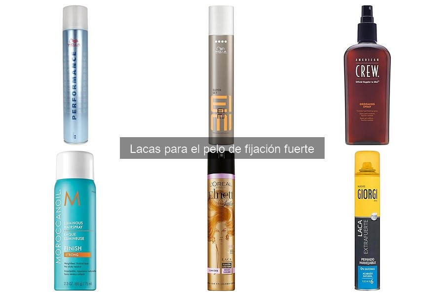 Tipos de lacas para el pelo de fijación fuerte: compara y elige
