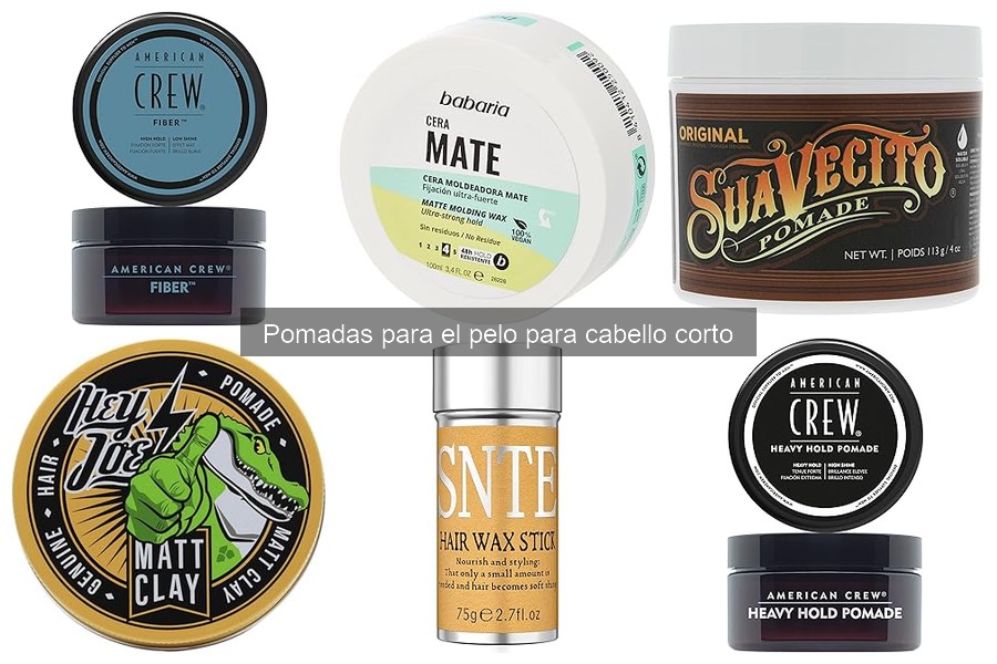 Tipos de pomadas para cabello corto: guía de opciones