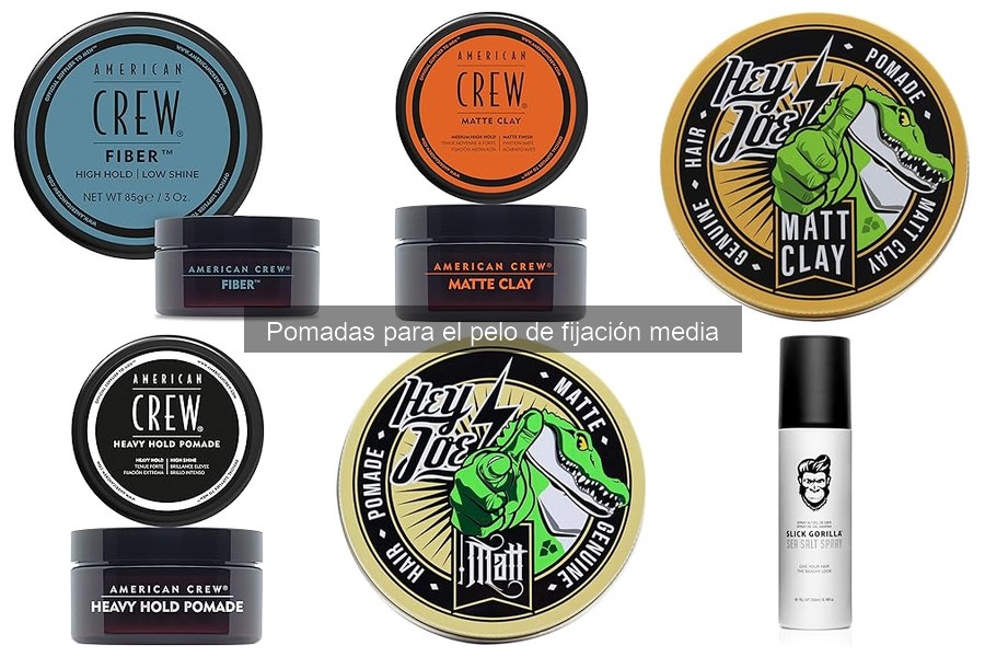 Tipos de pomadas para el pelo de fijación media
