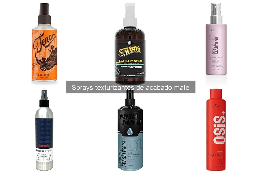 Tipos de sprays texturizantes mate: Guía completa